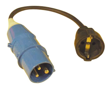 Adapter 230V 0,5m kabel CEE