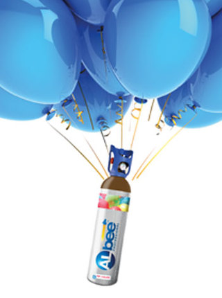 Helium pr.ballong - vanlig storleik