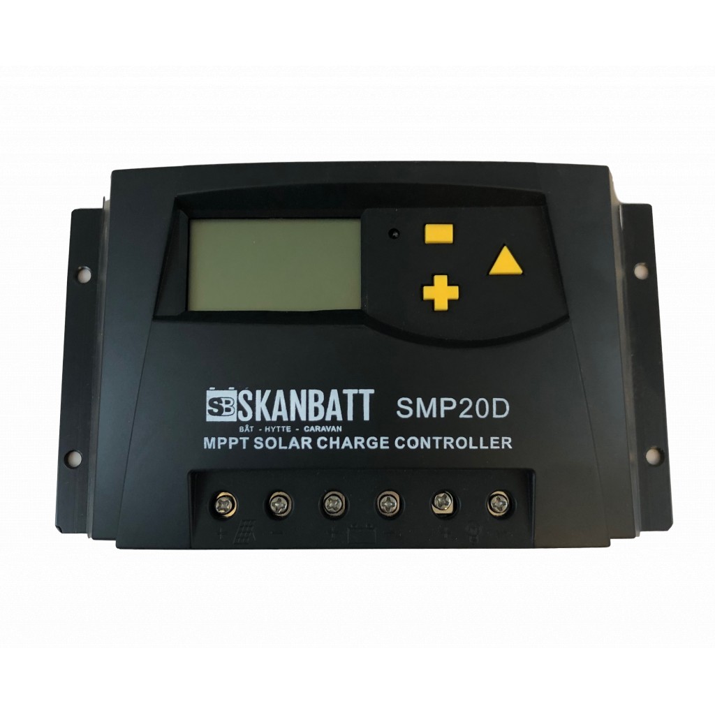 Solcelleregulator MPPT 12/24v 20A m/display