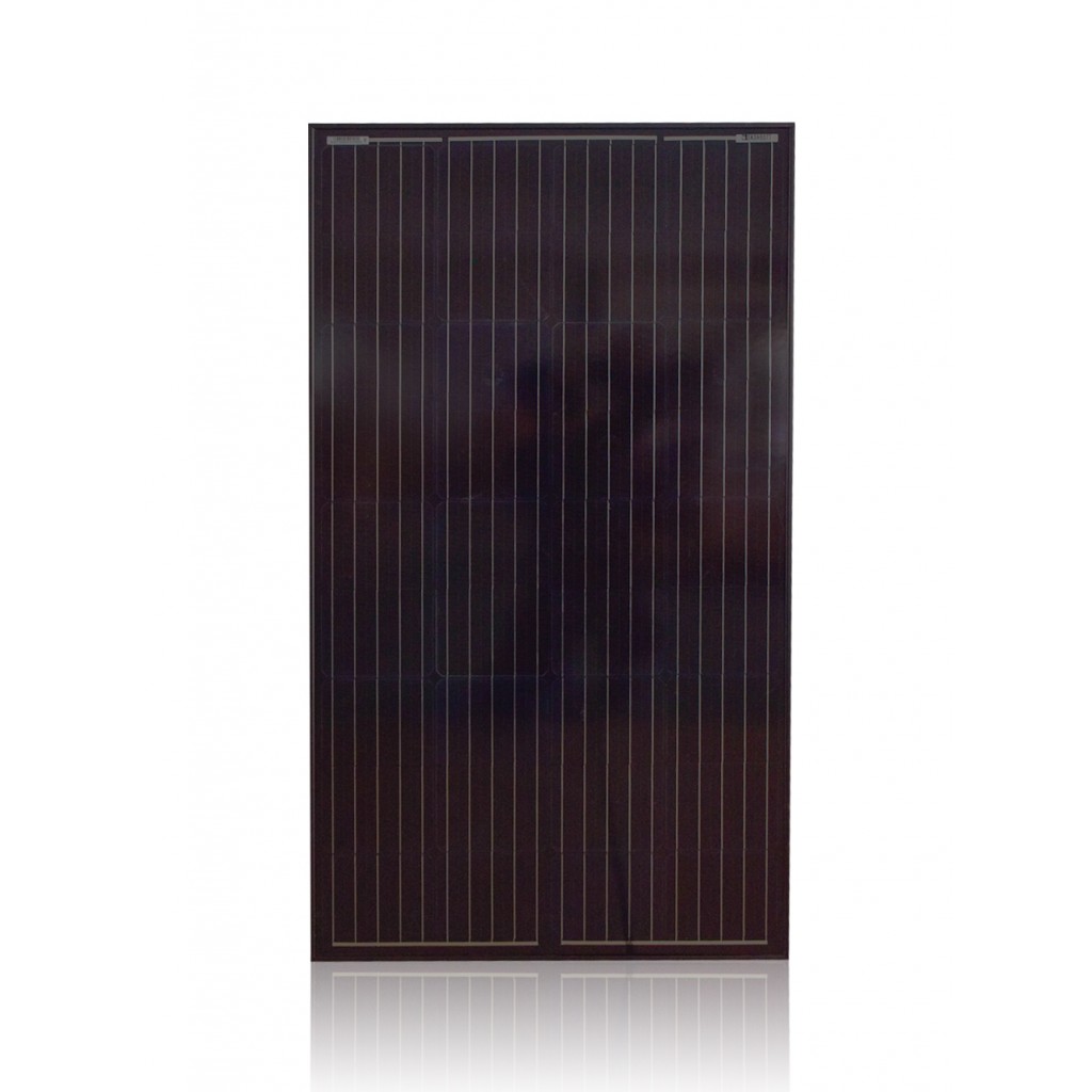 Solcellepanel Mono 185w Svart - 1480x670x30mm