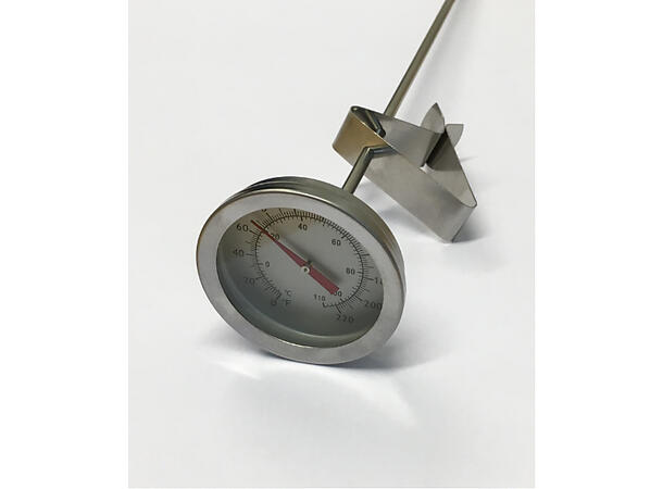 Termometer 30 cm med kjeleklips
