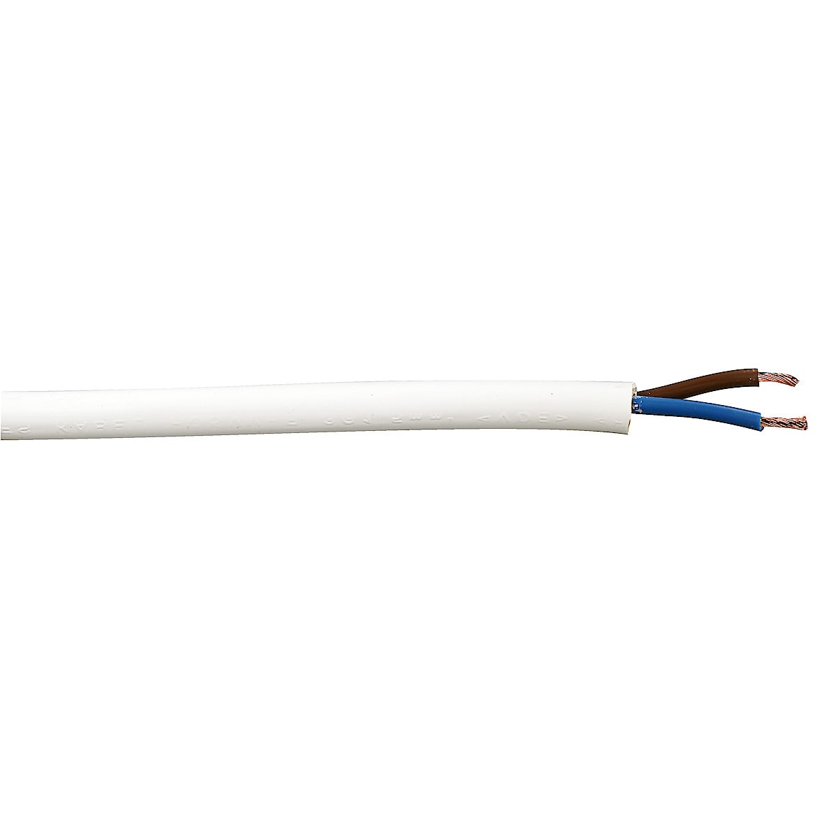 Kabel 2x1,5 mm2 Hvit Varmebestandig
