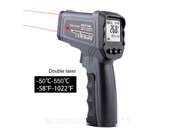 Infrarødt termometer med dobbel laser