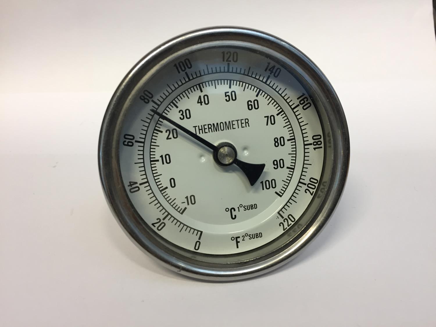 Termometer 1/2 med 5 cm probe -10 til 100 C