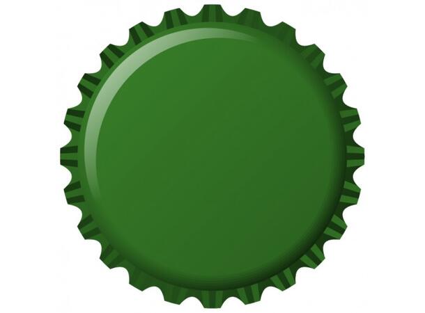 Flaskekapsler 26 mm, Grønn Metallic