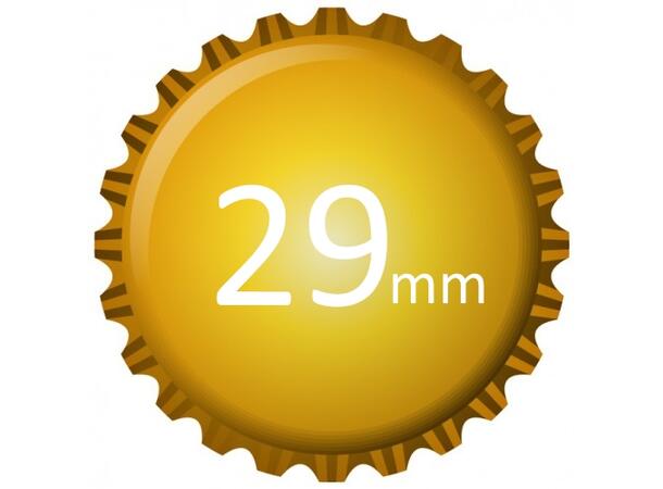 Flaskekapsler 29 mm, Gull 100 stk